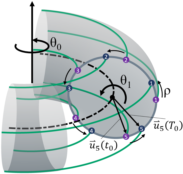 On-Manifold Collision Avoidance using Tori Parametrization and Control Barrier Functions